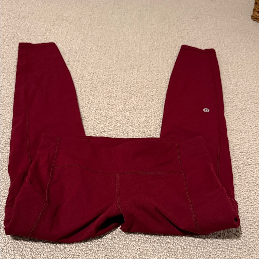 lululemon athletica Kids Deep Red Leggings